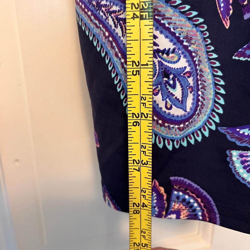 Lands' End Purple Floral Swim Tank Top - Picture 4 of 4